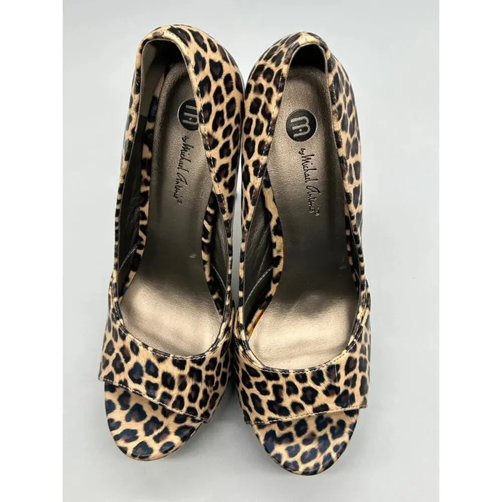 Michael Antonis Women’s Adult Animal Print High Heels Shoes Size 9